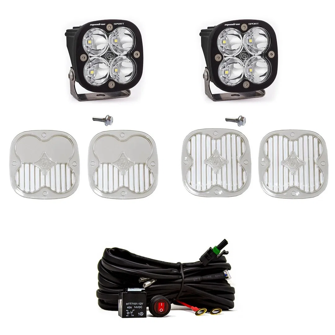 447755 – BAJA DESIGN Driving/ Fog Light, LED Bulb 4 Cree LED 3 Inch Square 26 Watt Bulbs Amp Draw 2 AMP Spot Beam 315...